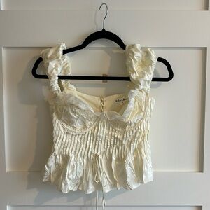 For Love & Lemons Opal Blouse Size Medium NWT